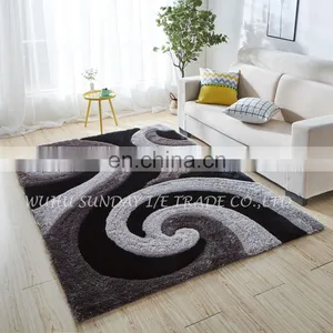 High Quality Fashionable Polyester 3D Shaggy Rug New Design thumbnail-1