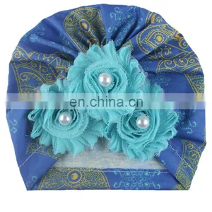 Baby Girl Hat Flower Turban Hat Kids Beanie Baby Hat for Girls Hats Baby Cap Infant Accessories thumbnail-6