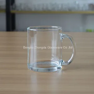 Wholesale Customized 12 OZ Glass Coffee Mug Warm Beverage Mugs Beer Glass thumbnail-1