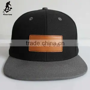 Stylish Custom Trucker Cap Leather Snapback Hat thumbnail-1