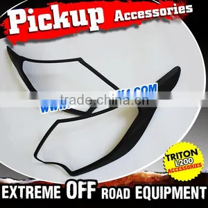 Car Accessories Chrome Kits Trim For 2015 Triton Sportero L200 Fog Lamp Cover thumbnail-5