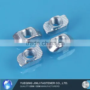 M5 Hammer Nut Aluminum Connector T Fastener Sliding Nut Nickel Plated Carbon Steel for 2020 Aluminum Profile thumbnail-1