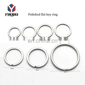 Excellent Quality Flat Chains Accessories Stainless Steel Split Ring Key Chain For Daily Life thumbnail-2
