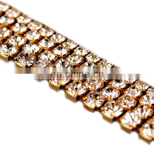 Fashion High Quality Metal Rhinestone Jewelry Chain thumbnail-1
