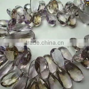 Ametrine Briolette Beads Drops Strand thumbnail-1