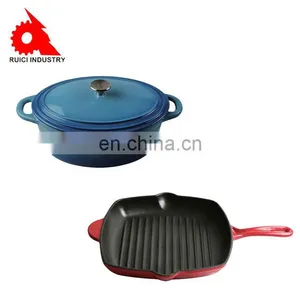 Hot Sale Safety Eco-friendly Round Red Cast Iron Enamel Casserole thumbnail-2