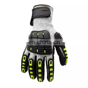 Construction Industrial Cut Resistant Protection Hand Safety Impact Gloves for Mechanic Working thumbnail-3