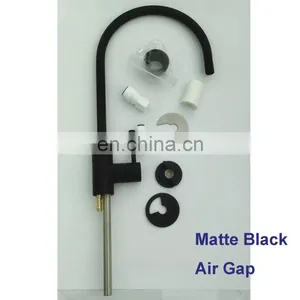 Air Gap Water Filter Faucet 1/4 in Connection Matte Black Kitchen Faucets thumbnail-3