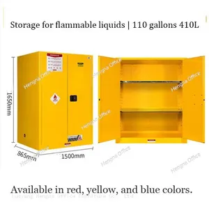 110 Gal Alcohol Storage Cabinet With Dual Vents | 18-Gauge All-Welded | Adjustable Shelves | NFPA for Labs thumbnail-1