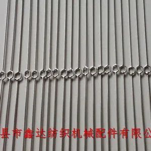 331J Stainless Steel Wire Heddle Square Hole Woven Wire Heald Textile Accessories thumbnail-2
