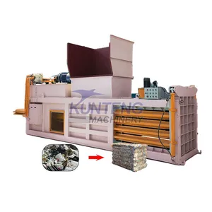 Solid Waste Baling Machine Waste Cloth Plastic Hydraulic Baler Waste Sorting Line thumbnail-1