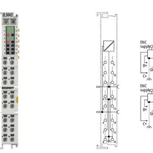 BECKHOFF EL5042 EtherCAT Terminal, 2-Channel Encoder Interface, BiSS-C thumbnail-2