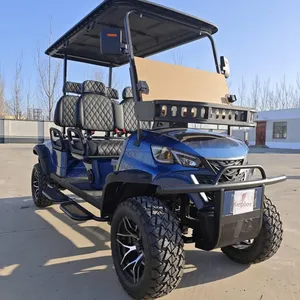 Newly Designed Four - Seat Electric Golf Carts and Scenic Area Sightseeing Vehicles, Customizable. Manufacturer for Export Trade. thumbnail-1