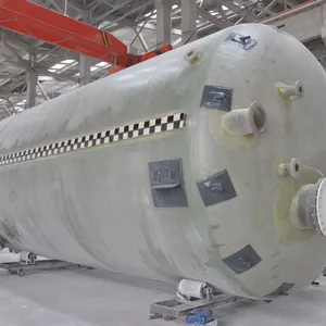 Outdoor UV Stabilized Fiberglass FRP Storage Tank Anti-UV Fiberglass Vessel for Open Air Chemical Storage thumbnail-1