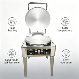 Professional DBD-D53 Flatbread Baker Machine 5KW Electric Pancake Griddle With Overheat Protection for Breakfast Shops thumbnail-2