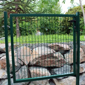 3D Panel Fence Single Gate Individual Retail Box With Post and Handle Lock thumbnail-1