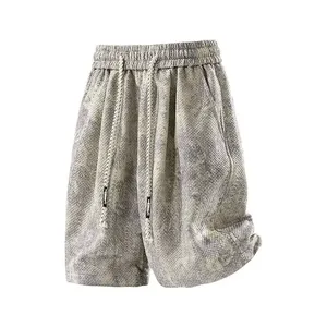 Men's Trendy Jacquard Patterned Short Shorts thumbnail-3
