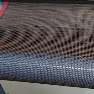 PTFE-Maschenförderband mit 304 Edelstahlrand, 3 mm Teilung, 50 m Länge, anpassbare Geschwindigkeit thumbnail-5