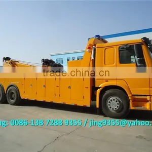 Made in China 60T Right Hand Heavy Duty Wrecker Tow Truck With Hydraulic Cylinder on Sale thumbnail-1