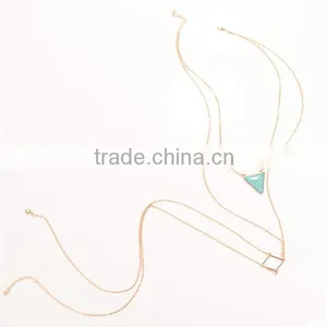 2015 New Products Geometric Triangle Rhomobus Tophus Body Chain thumbnail-3