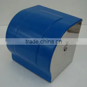 Stainless Steel Toilet Paper Holder Tissue Holder K-8-blue Lacquer Cover thumbnail-1