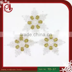Christmas Ornament Natal Christmas Tree Snowflakes Decoration Navidad Clear Acrylic Christmas Tree Ornament thumbnail-1