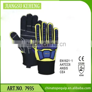 Oil Resistant Anti Cut Gloves High Performance Level 5 Anti Cut Leather Gloves thumbnail-1