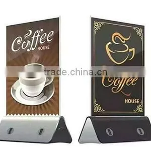 Menu Holder With Power Bank on Its Base for Restaurants/coffee Shops/bars thumbnail-1