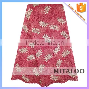 Mitaloo Embellished Wedding Dress Lace Fabric Red Lace Evening Dress MOG0204 thumbnail-1