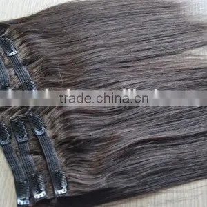 2015 Hot Selling Double Drawn Thick Ends Clip In Hair Extension thumbnail-2