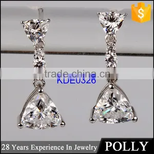 Micro Pave 925 Silver Earring With CZ thumbnail-1