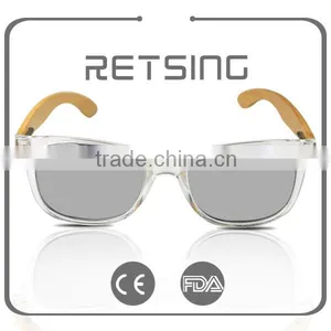 Elegent New Style PC Colorful Designer Polarized Wood Sunglasses thumbnail-2