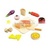 Kids Wooden Kitchen Set Toy Cooking Food Toys thumbnail-1