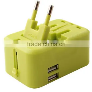 (110126) Universal Travel Adapter With Usb Charger,promotional Adapter,usb Travel Adapter thumbnail-3