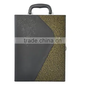 2015 Handmade High Quality Leather Wine Box,liquor Bottle Gift Box thumbnail-2