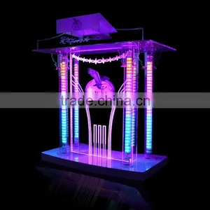 Elegant Cheap Acrylic dj Bar Table Led Light Nightclub dj Table thumbnail-5