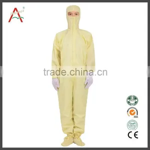 LABY-013-4-505 White S/M/L/XL/XXL Antistaic Washable Coveralls With Cap for Cleanroom Esd Garment Ebola thumbnail-1
