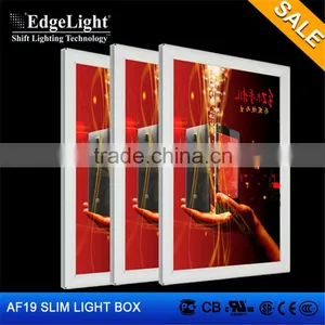 Edgelight AF19 Light Box Clip Type Single Side LED Light Box Made in Shanghai OEM Factory thumbnail-1
