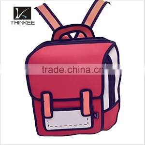 3D Stereoscopic Bag,school Backpack,canvas Backpack School thumbnail-2