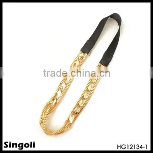 Adjustable Hair Bling Crystal Crystal Elastic Headband thumbnail-1