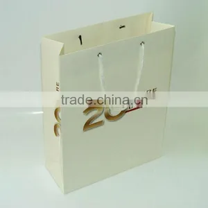 High Quality Promotion Brand White Kraft Paper Bag thumbnail-1