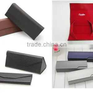 Custom PU Leather Fancy Personalized Folding Reading Glasses Case From China Factory Quality Choice thumbnail-1