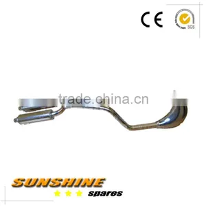 Mini Moto Dirt Bike 47cc 49cc TWIN EXHAUST Silencer Fits All Mini Dirt Model thumbnail-1