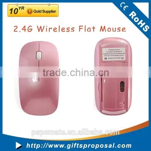 Ultra Thin Pink Wireless Optical Mouse Pink Laptop PC Mac Linux Ship From China thumbnail-1