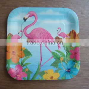 Colorful Square Paper Plate thumbnail-1
