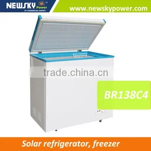 Stainless Steel Upright Commercial Ice Cream Freezer Solar Refrigerator Fridge Deep Freezer Price thumbnail-1
