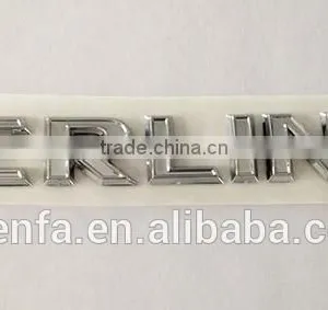 New Style 3D Plastic Chrome Plating Car Emblem thumbnail-2
