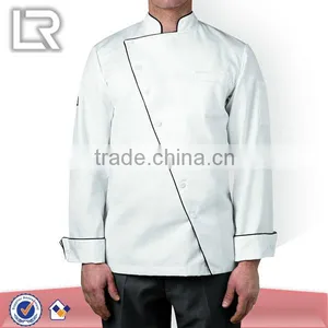 Asymmetrical Chef Jacket Western Hotel Uniform thumbnail-1