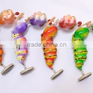 Pearl Powder 4 Inch Plastic Caterpillars Promotional Magnetic, Kids Educational Outdoor Toys thumbnail-2