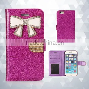 for Iphone 6 Wallet Case ,wholesale Flip Leather Case for Lady for Iphone 6 Plus thumbnail-2